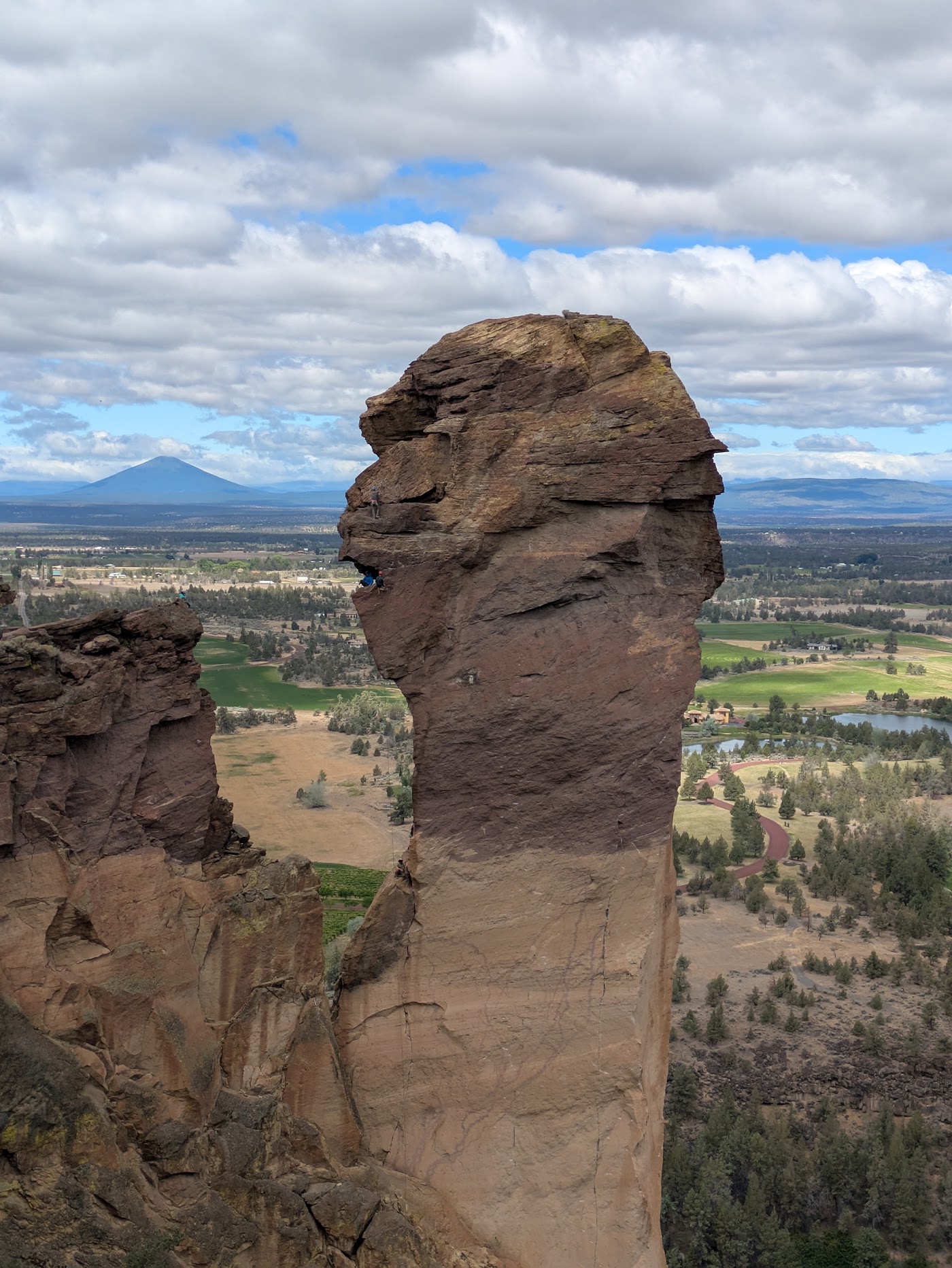 Watch climbers on Monkey Face