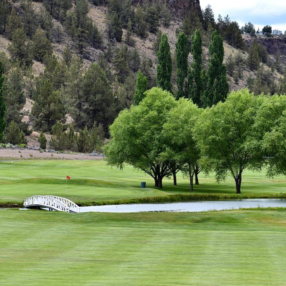 Bridge and water feature on Crooked River Ranch Golf Course
