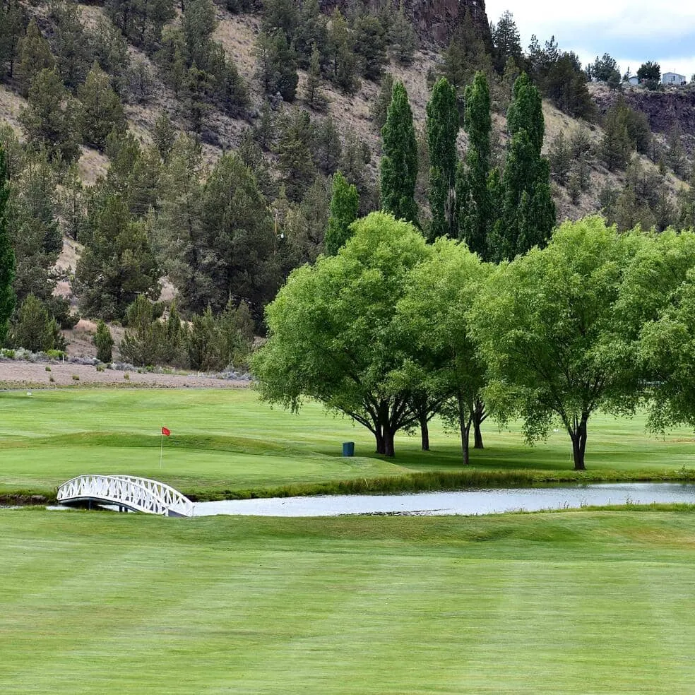Bridge and fairway at Crooked River Ranch Golf Course